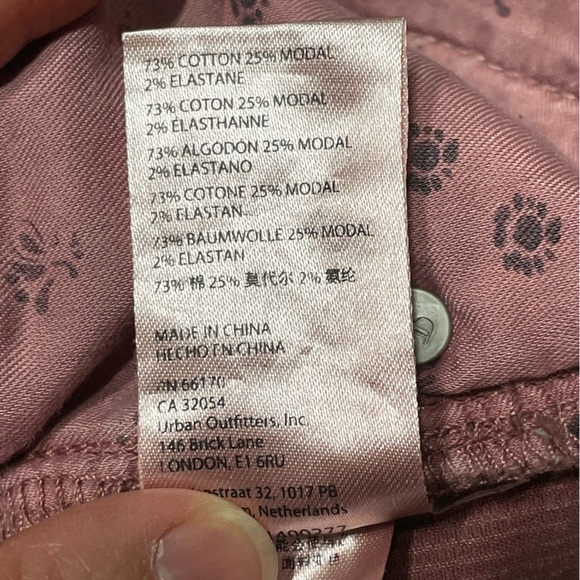 Anthropologie Pilcro Slim Boyfriend Cropped Corduroy Pants- Size 29 - Picture 7 of 10